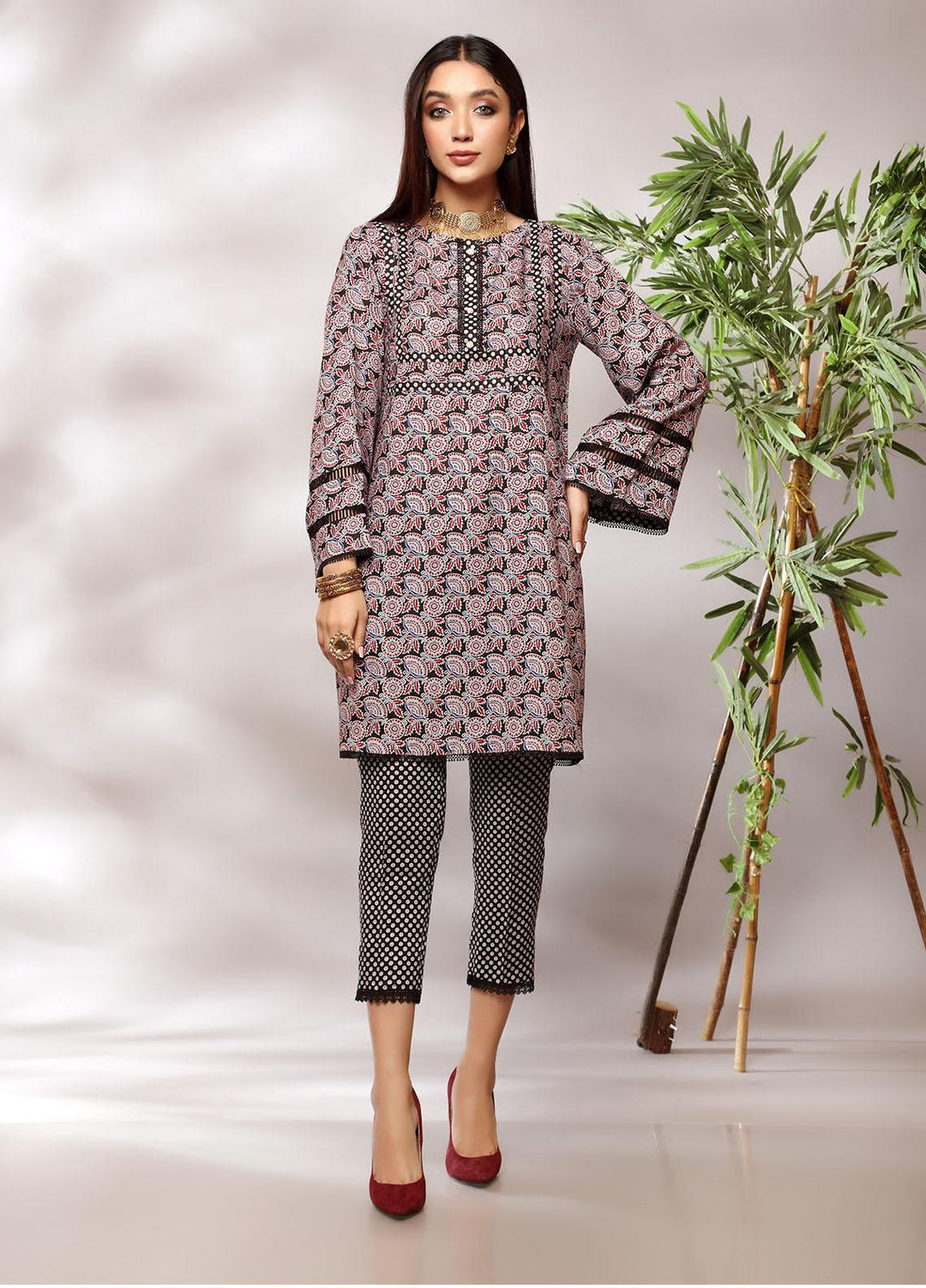 Heena By Ittehad Textiles Printed Linen Suits Unstitched 2 Piece ITD21H 1919-A - Winter Collection