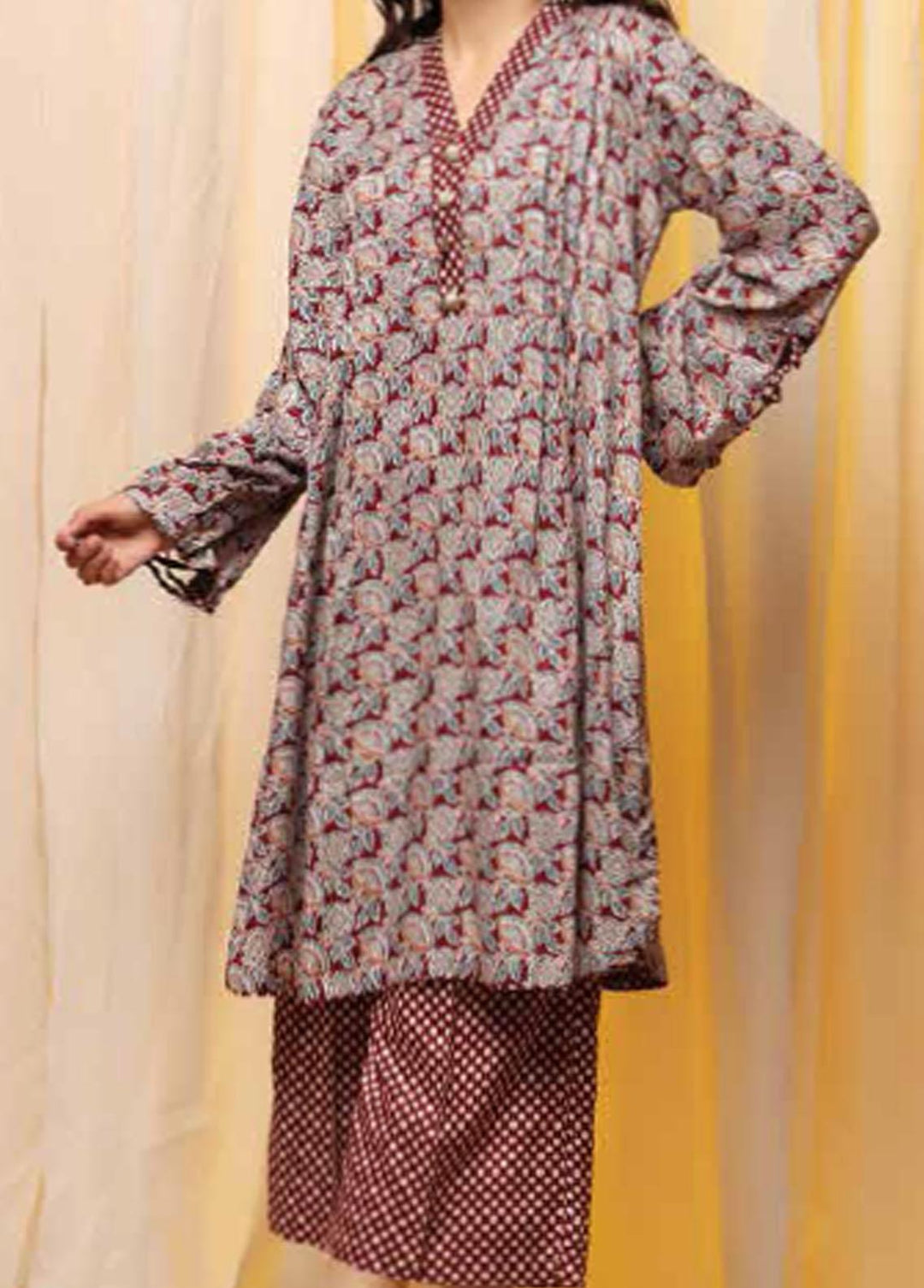 Heena By Ittehad Textiles Printed Linen Suits Unstitched 2 Piece ITD21H 1919-C - Winter Collection