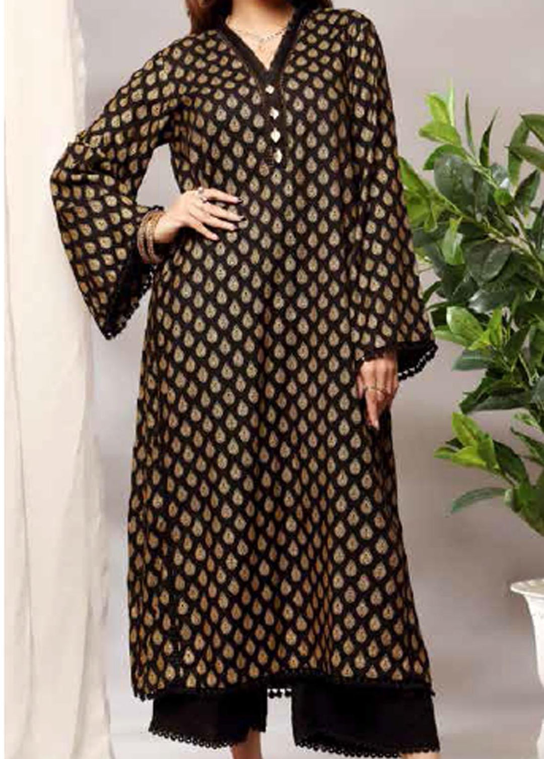 Heena By Ittehad Textiles Printed Linen Unstitched Kurties ITD21H 1920-A - Winter Collection