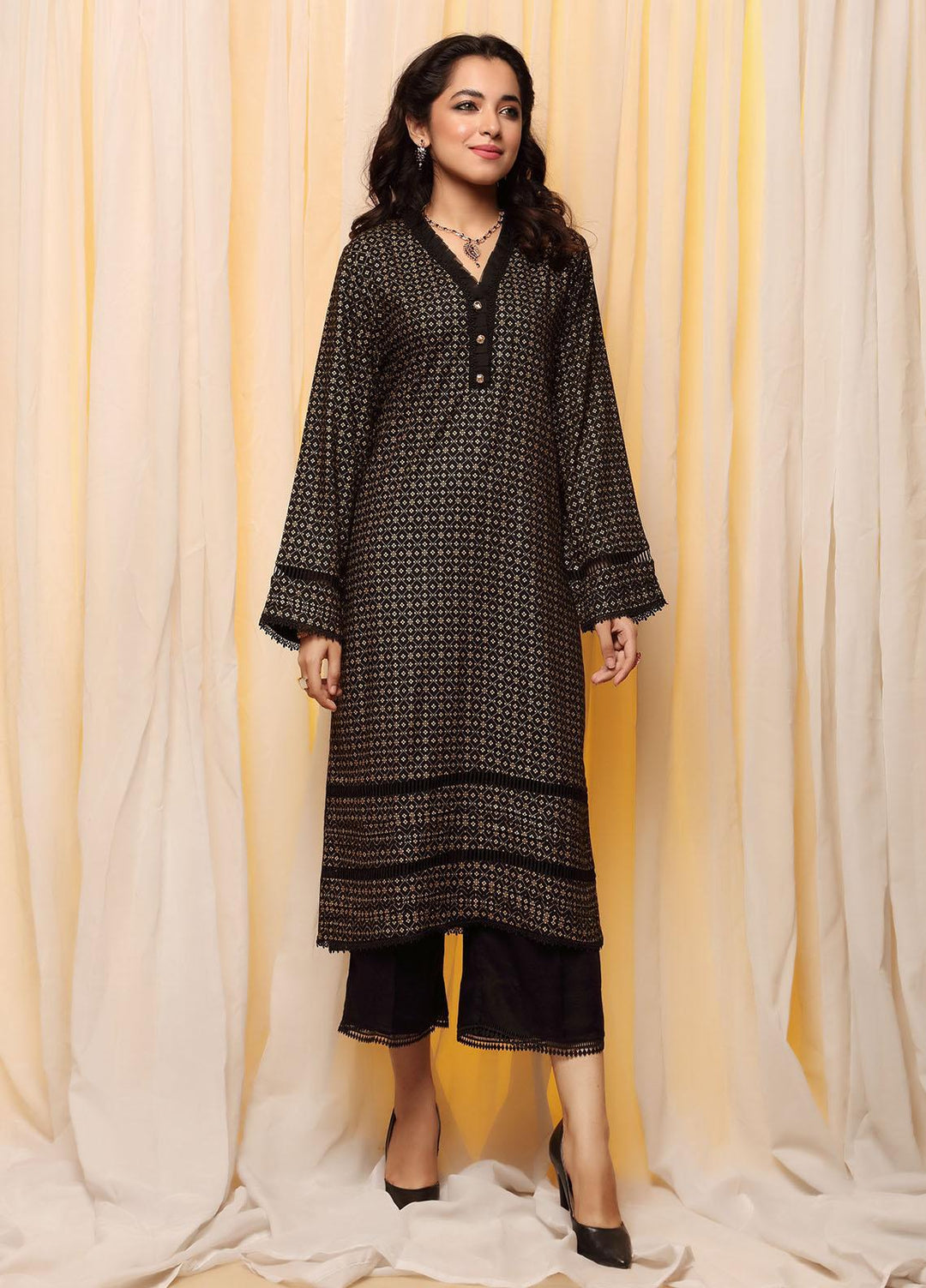 Heena By Ittehad Textiles Printed Linen Unstitched Kurties ITD21H 1920-B - Winter Collection