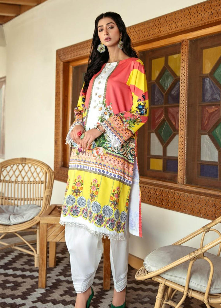 Ittehad Textiles Printed Cotton Satin  Unstitched Kurties IT21CS CS-MALGHALARA - Summer Collection