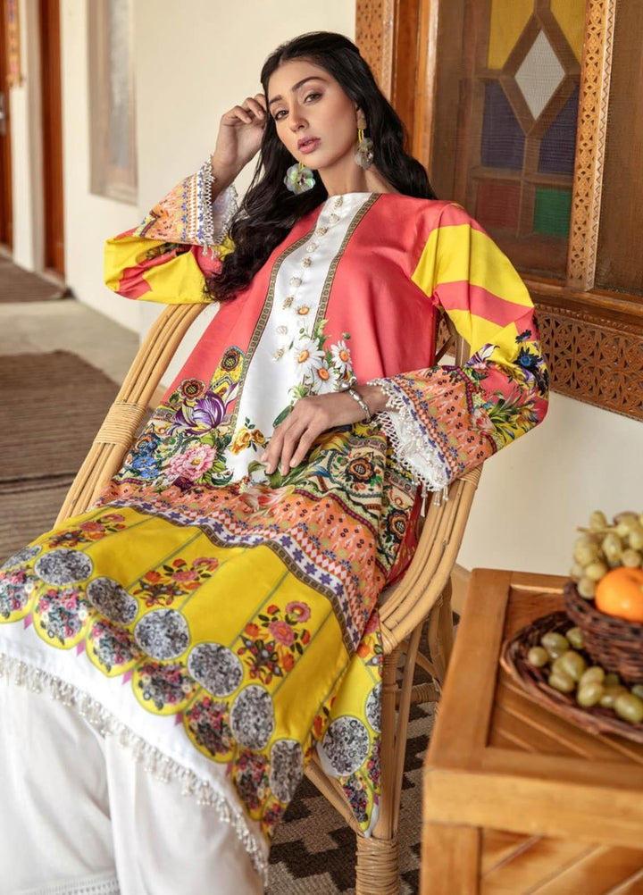 Ittehad Textiles Printed Cotton Satin  Unstitched Kurties IT21CS CS-MALGHALARA - Summer Collection