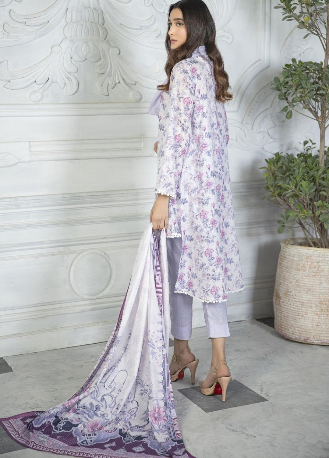 Crystal By Ittehad Textiles Printed Lawn Suits Unstitched 3 Piece ITD21C 21154A - Summer Collection
