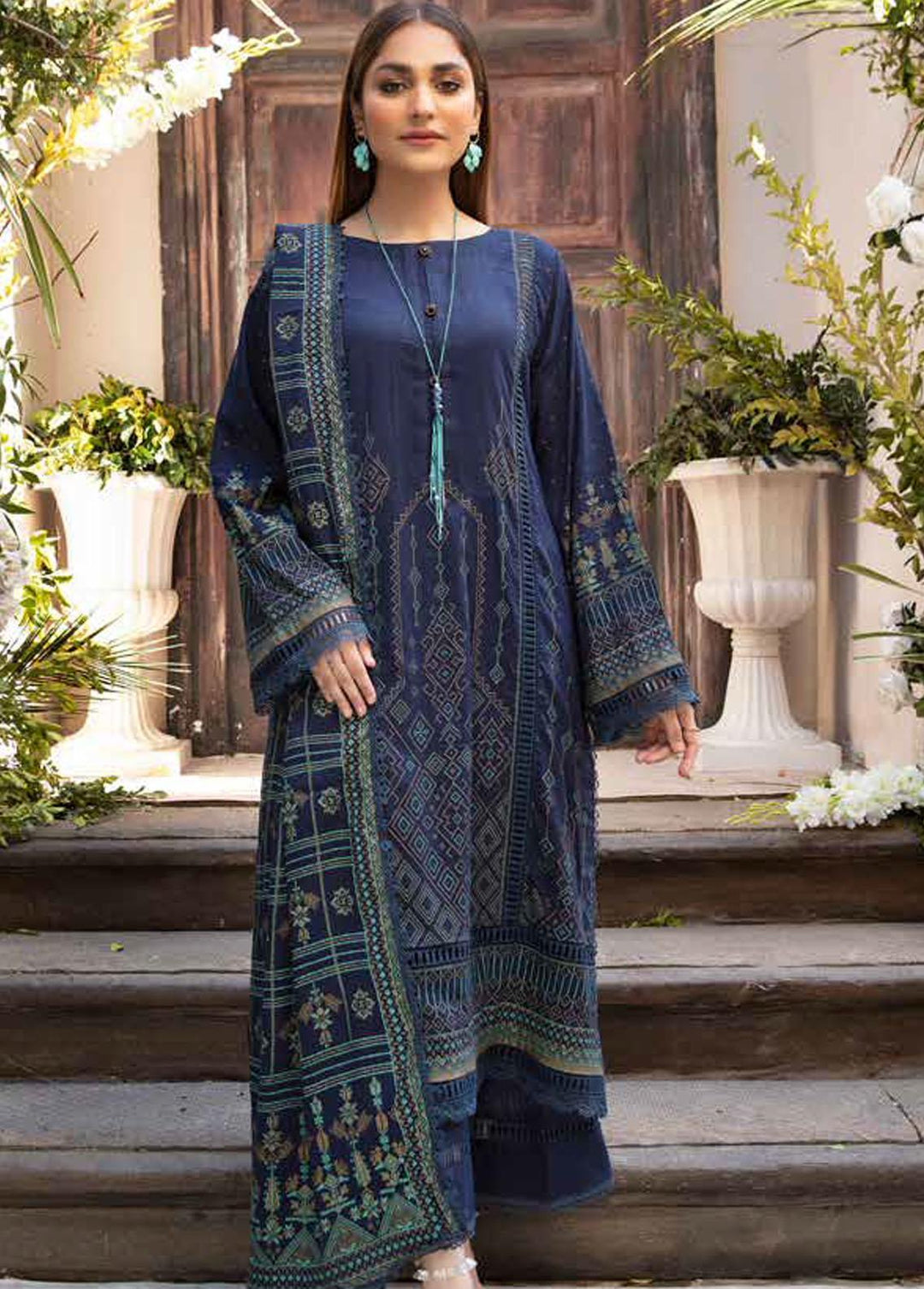 Crystal By Ittehad Textiles Printed Lawn Suits Unstitched 3 Piece ITD22CS LF-CL1-2205B - Summer Collection