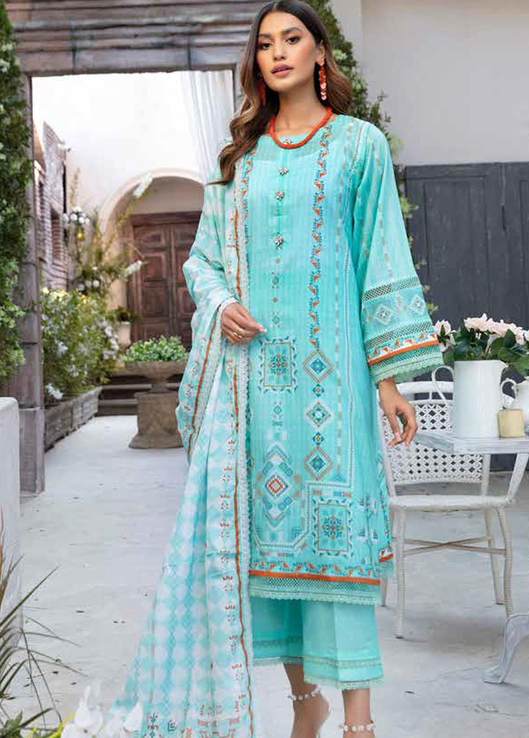 Crystal By Ittehad Textiles Printed Lawn Suits Unstitched 3 Piece ITD22CS LF-CL1-2210A - Summer Collection