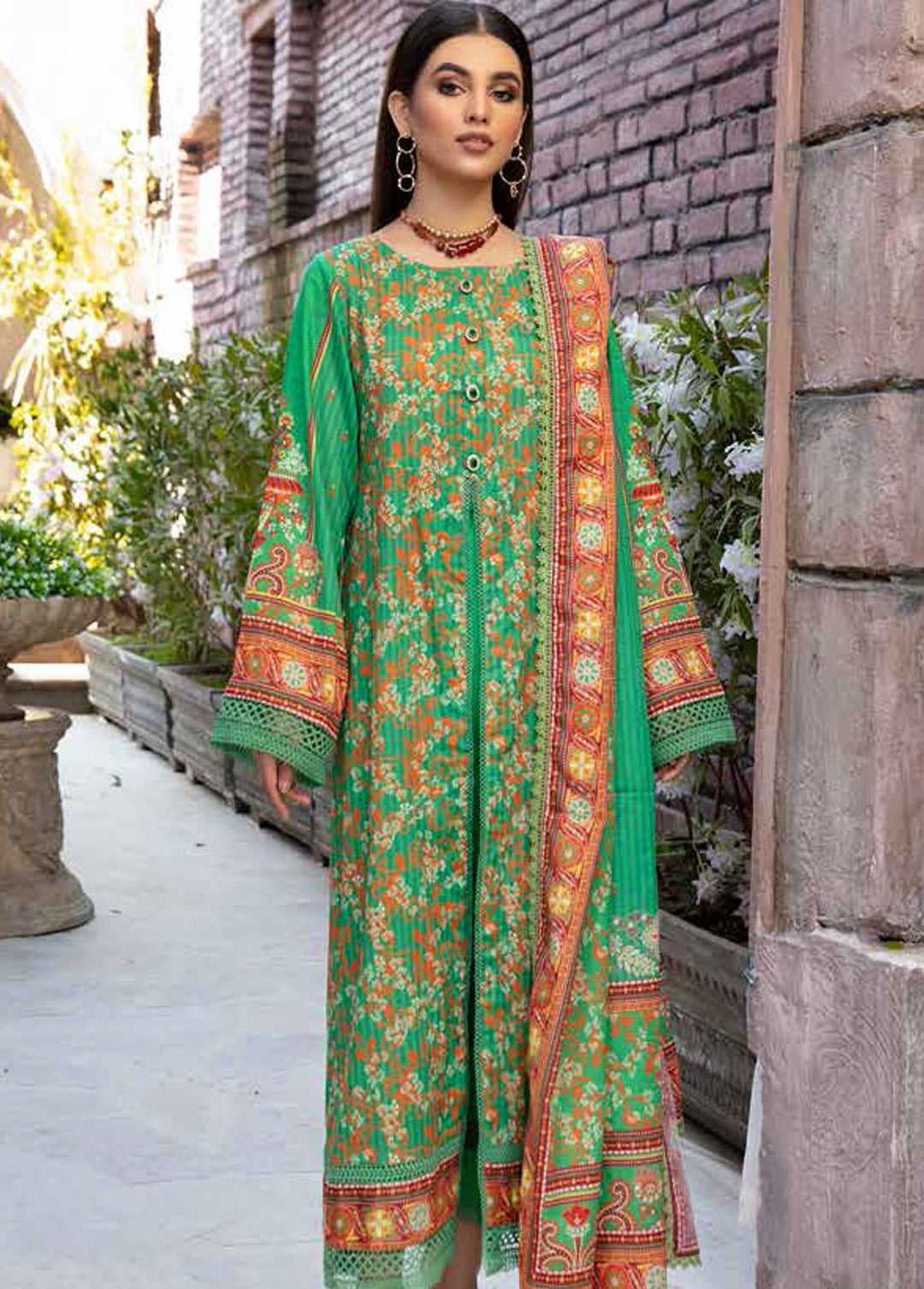 Crystal By Ittehad Textiles Printed Lawn Suits Unstitched 3 Piece ITD22CS LF-CL1-2211A - Summer Collection