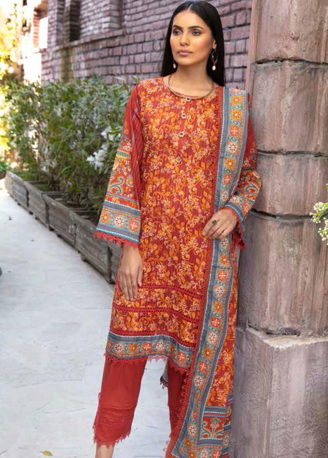 Crystal By Ittehad Textiles Printed Lawn Suits Unstitched 3 Piece ITD22CS LF-CL1-2211B - Summer Collection
