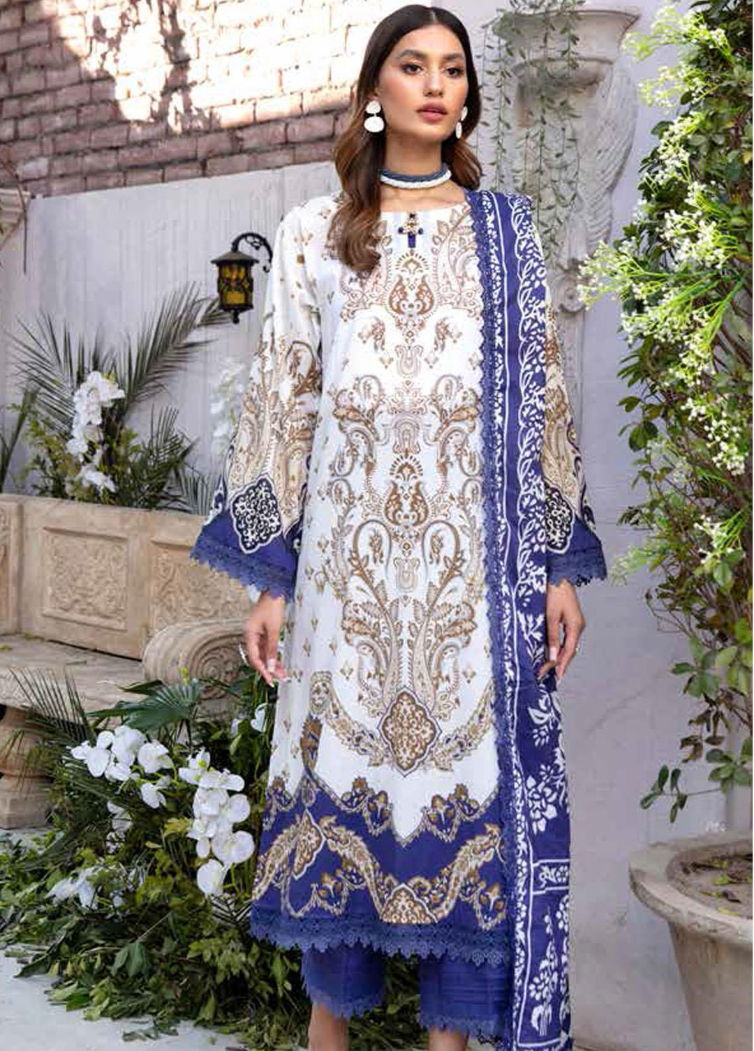 Crystal By Ittehad Textiles Printed Lawn Suits Unstitched 3 Piece ITD22CS LF-CL1-2212B - Summer Collection