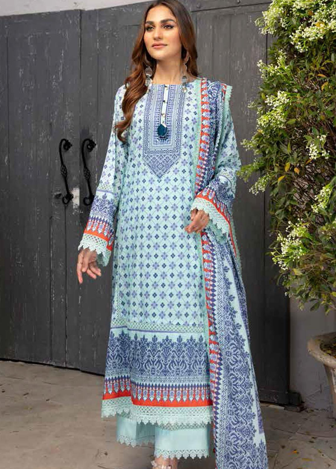 Crystal By Ittehad Textiles Printed Lawn Suits Unstitched 3 Piece ITD22CS LF-CL1-2213B - Summer Collection