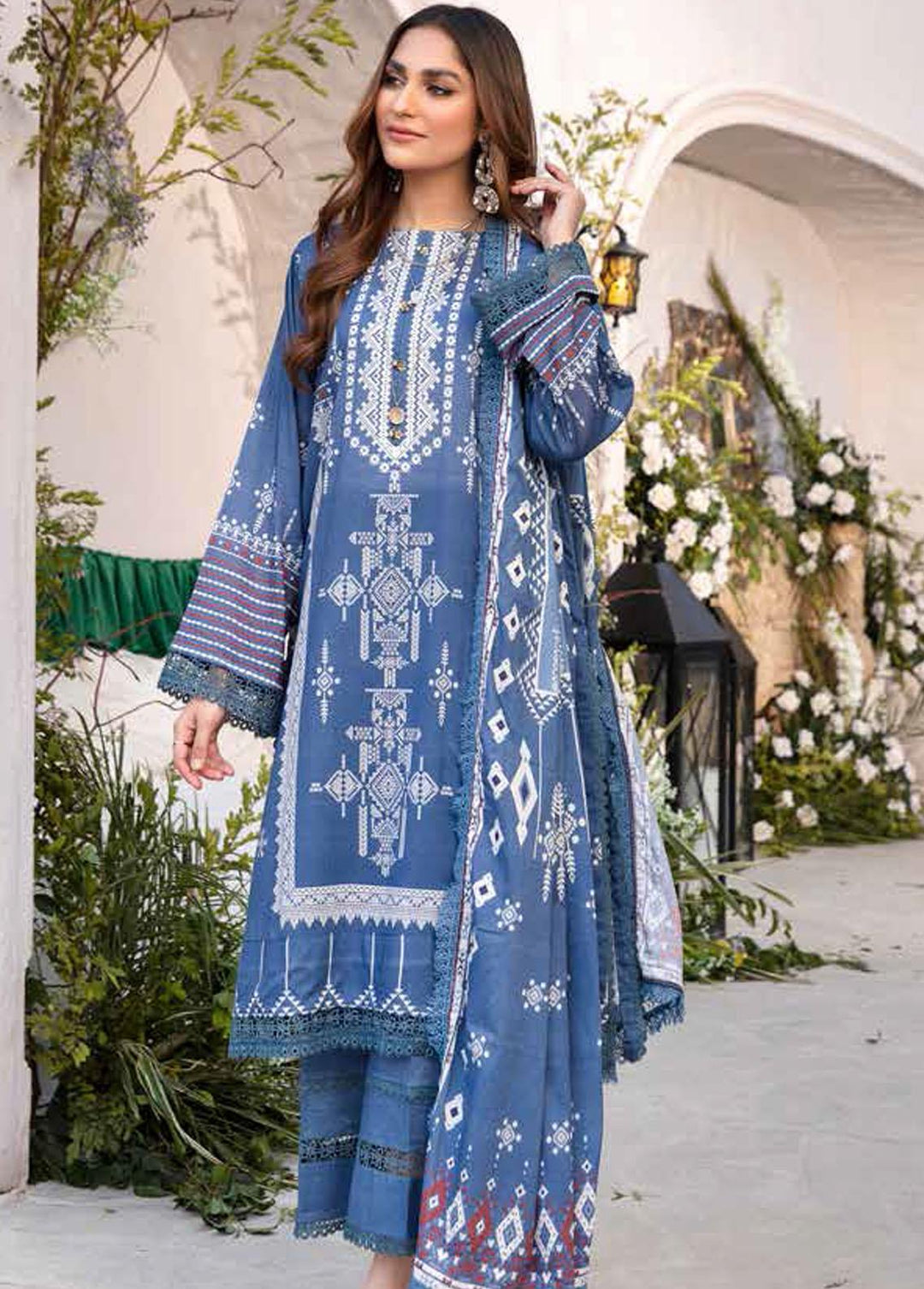 Crystal By Ittehad Textiles Printed Lawn Suits Unstitched 3 Piece ITD22CS LF-CL1-2215B - Summer Collection