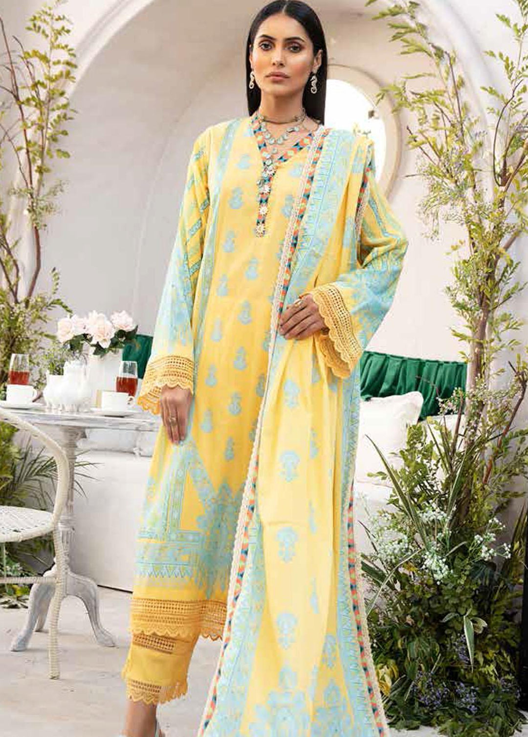 Crystal By Ittehad Textiles Printed Lawn Suits Unstitched 3 Piece ITD22CS LF-CL1-2220B - Summer Collection
