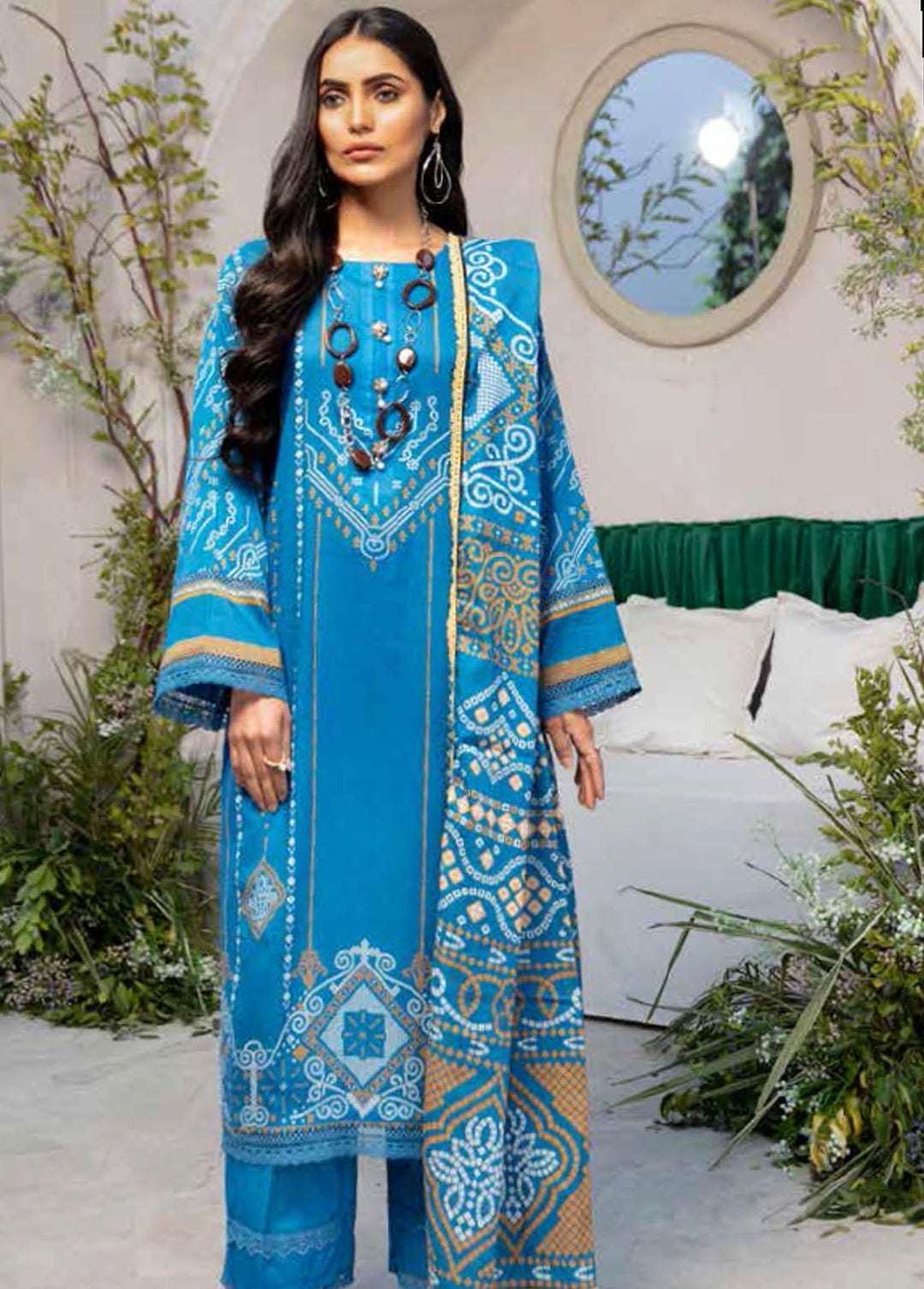 Crystal By Ittehad Textiles Printed Lawn Suits Unstitched 3 Piece ITD22CS LF-CL1-2222B - Summer Collection