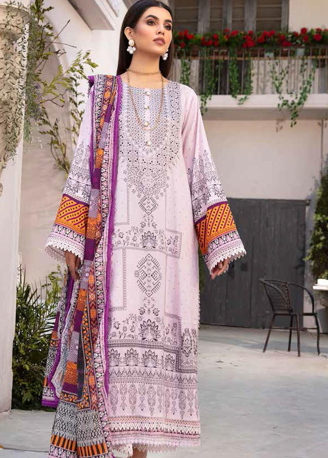 Crystal By Ittehad Textiles Printed Lawn Suits Unstitched 3 Piece ITD22CS LF-CL1-2225A - Summer Collection