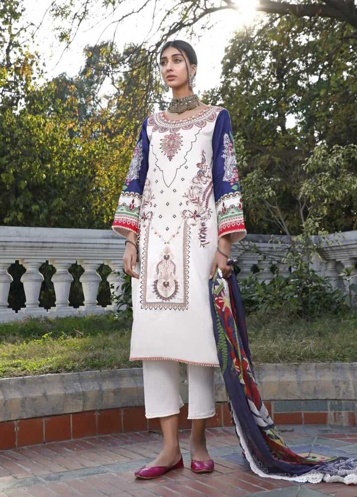 Ittehad Textiles Embroidered Lawn Suits Unstitched 3 Piece IT21EL ITE-FLORECER - Summer Collection