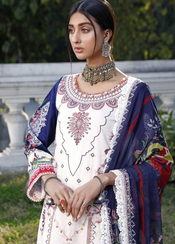Ittehad Textiles Embroidered Lawn Suits Unstitched 3 Piece IT21EL ITE-FLORECER - Summer Collection
