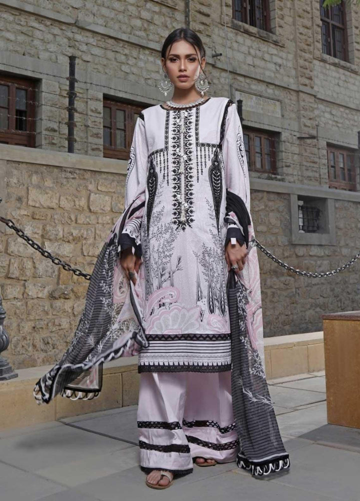 Ittehad Textiles Embroidered Lawn Suits Unstitched 3 Piece IT21EL ITE-ROSADO - Summer Collection