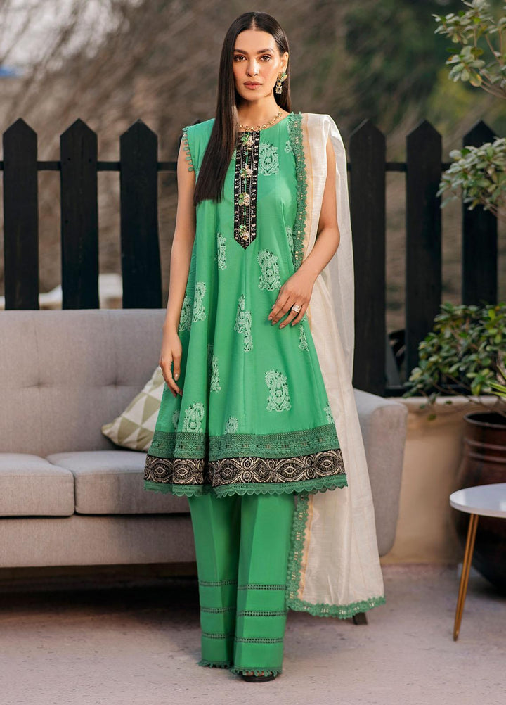 Ittehad Textiles Embroidered Lawn Suits Unstitched 3 Piece ITD22ES LF- EB1 2202 - Summer Collection