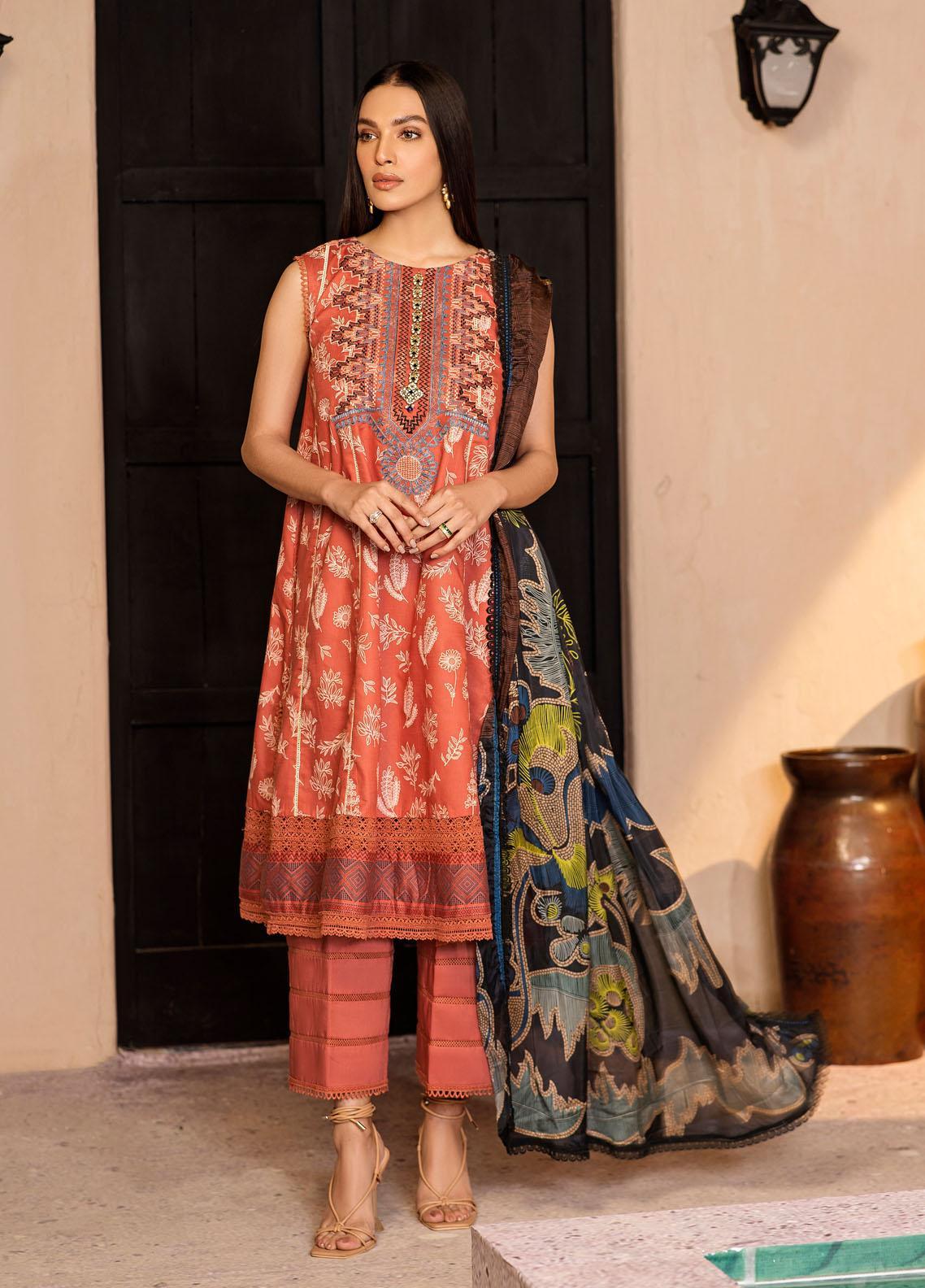 Ittehad Textiles Embroidered Lawn Suits Unstitched 3 Piece ITD22S LF-EP3-2238 - Summer Collection main image 0