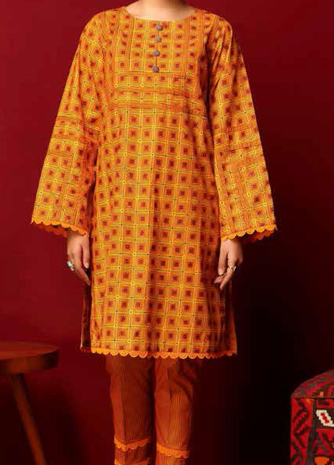 Heena By Ittehad Textiles Printed Cotton Suits Unstitched 2 Piece ITD21HC 003A - Fall Collection