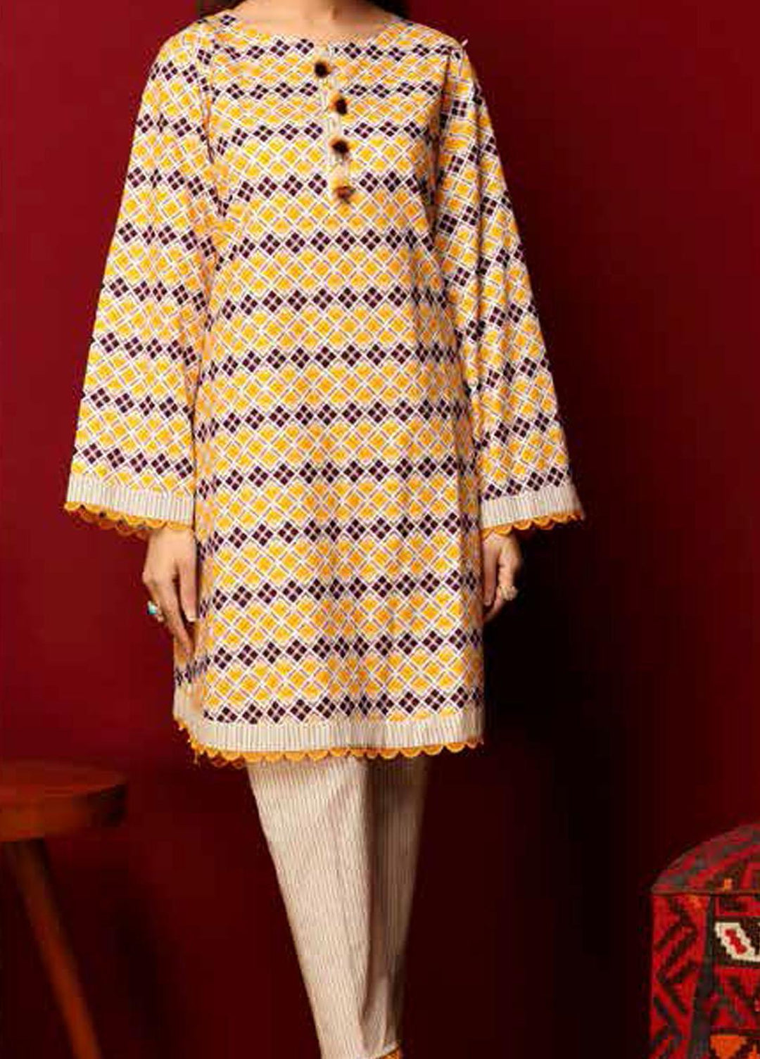 Heena By Ittehad Textiles Printed Cotton Suits Unstitched 2 Piece ITD21HC 006C - Fall Collection