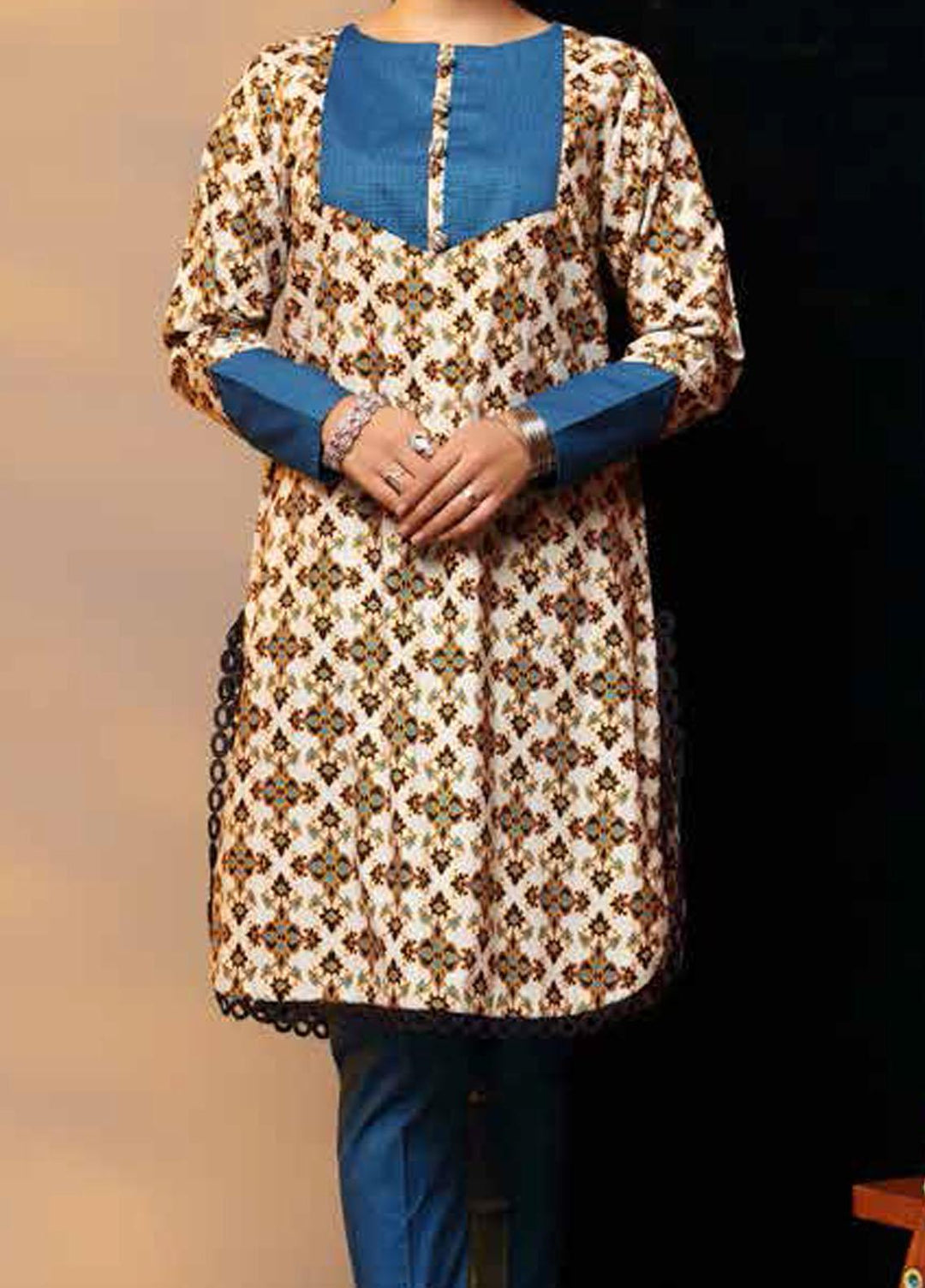 Heena By Ittehad Textiles Printed Cotton Suits Unstitched 2 Piece ITD21HC 007B - Fall Collection