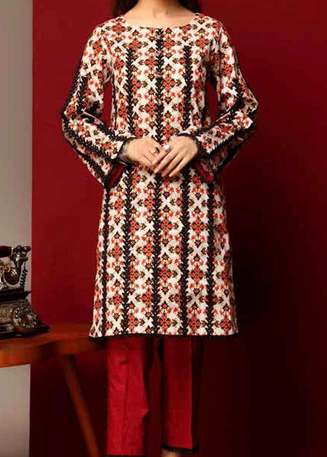 Heena By Ittehad Textiles Printed Cotton Suits Unstitched 2 Piece ITD21HC 007C - Fall Collection