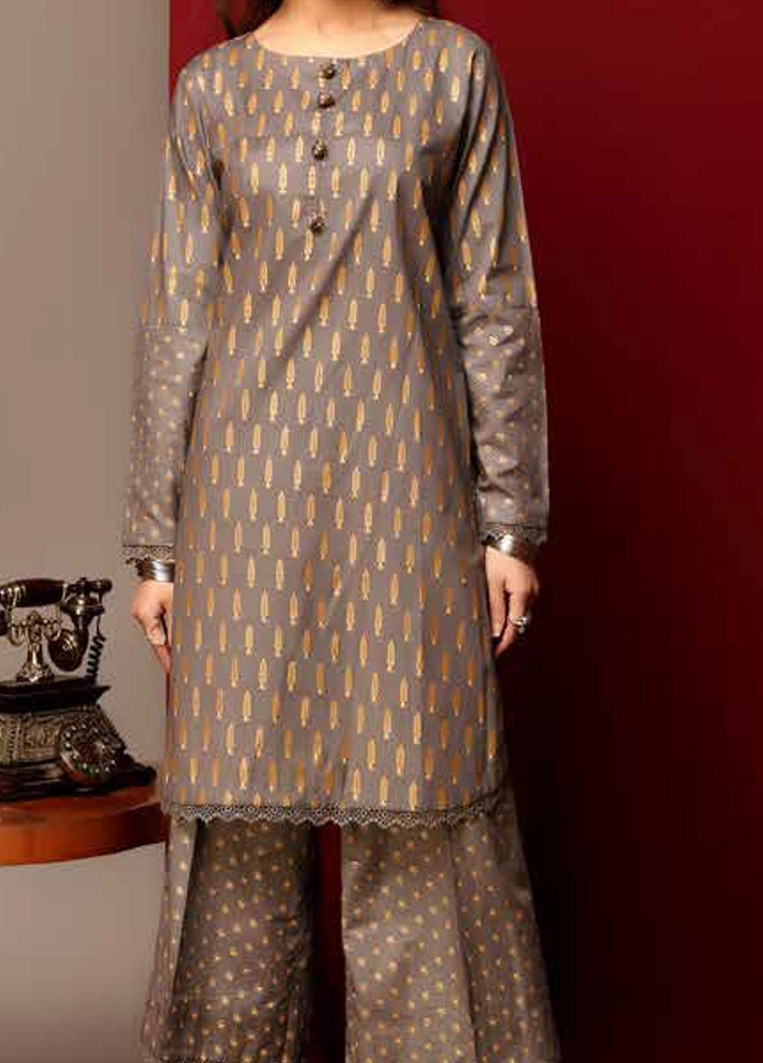 Heena By Ittehad Textiles Printed Cotton Suits Unstitched 2 Piece ITD21HC 016B - Fall Collection