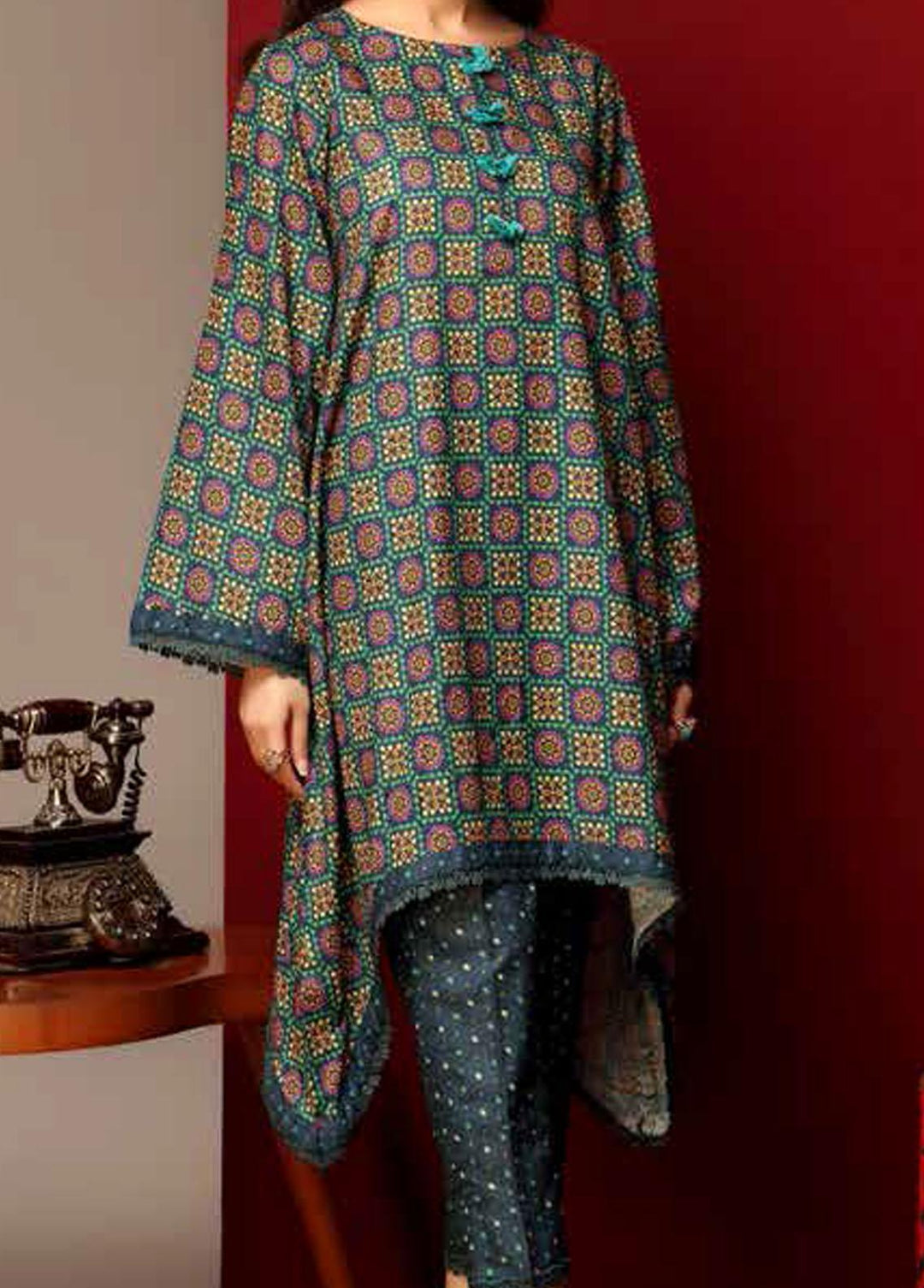 Heena By Ittehad Textiles Printed Cotton Suits Unstitched 2 Piece ITD21HC 017C - Fall Collection