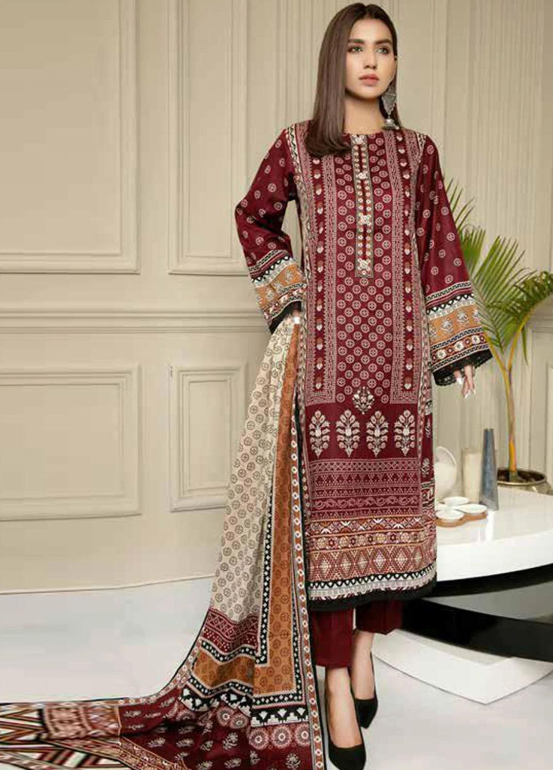 Ittehad Textiles Printed Lawn Suits Unstitched 3 Piece ITD21J LF-JL-21222A - Summer Collection