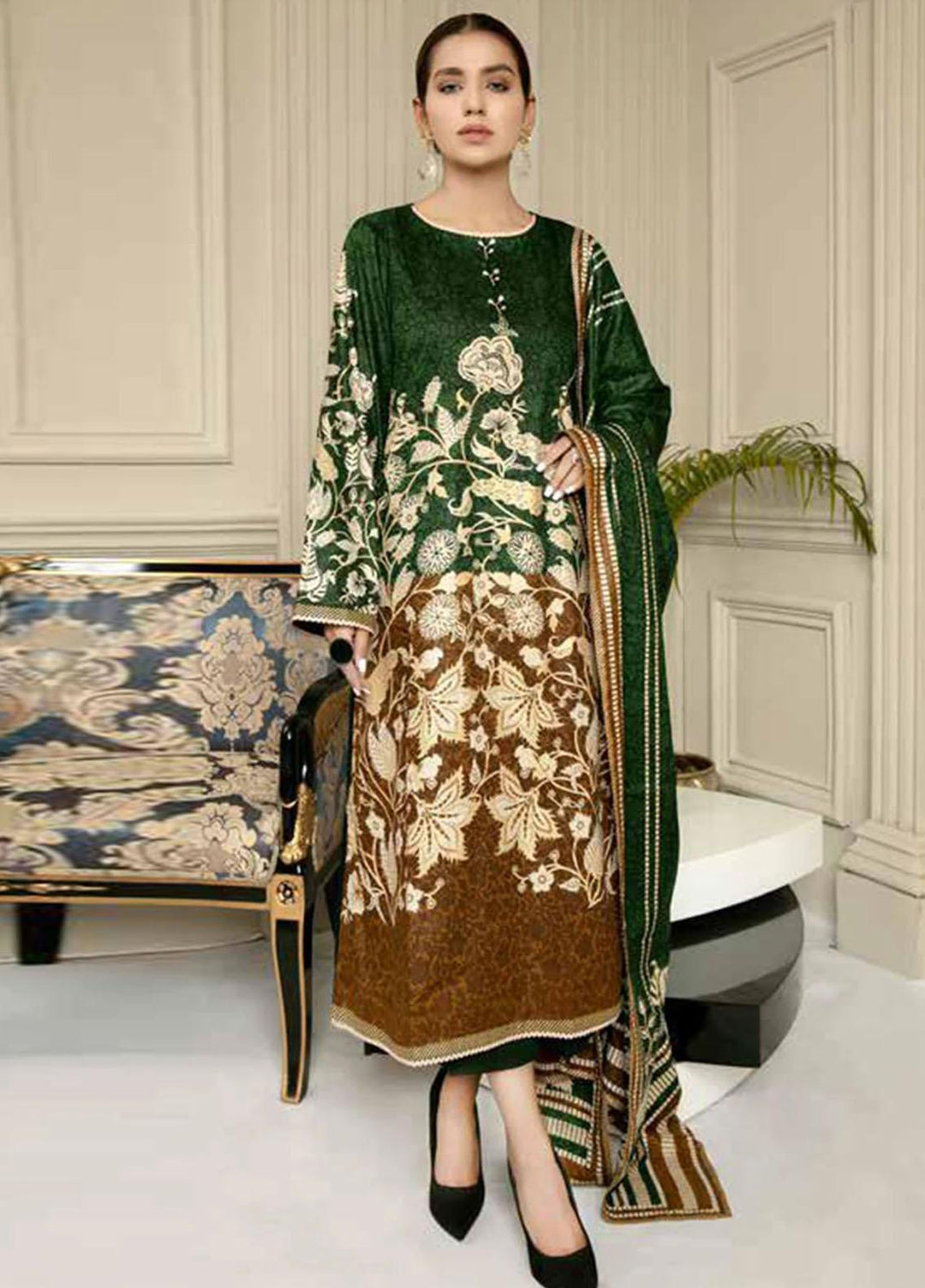 Ittehad Textiles Printed Lawn Suits Unstitched 3 Piece ITD21J LF-JL-21223A - Summer Collection