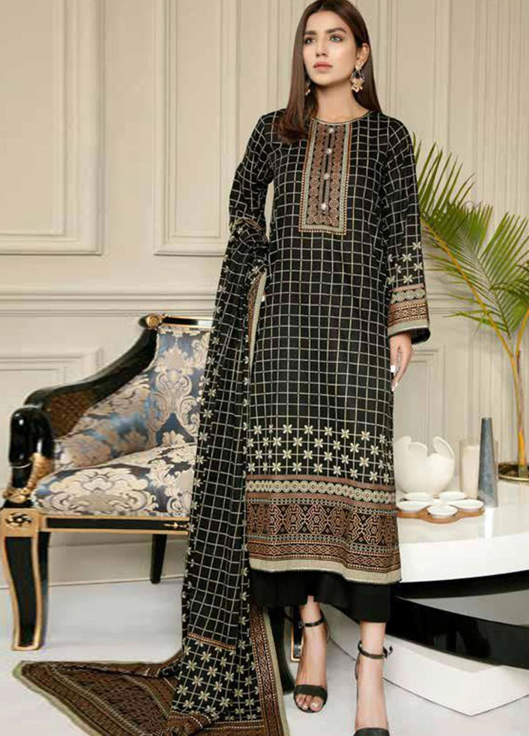Ittehad Textiles Printed Lawn Suits Unstitched 3 Piece ITD21J LF-JL-21224A - Summer Collection
