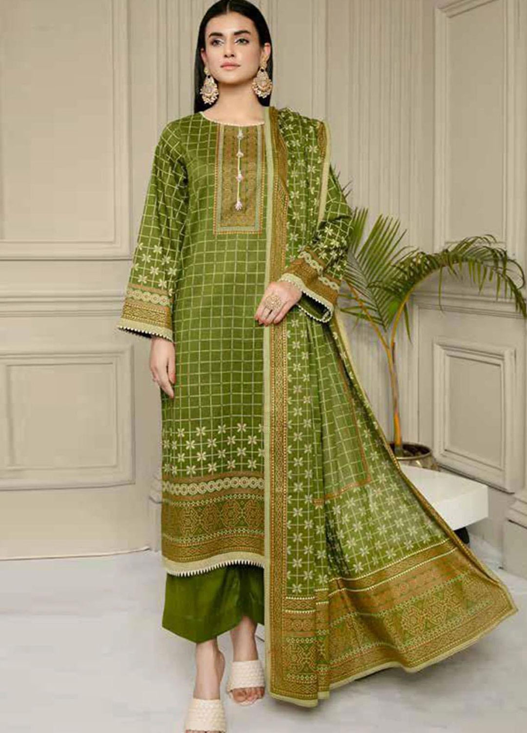 Ittehad Textiles Printed Lawn Suits Unstitched 3 Piece ITD21J LF-JL-21224B - Summer Collection