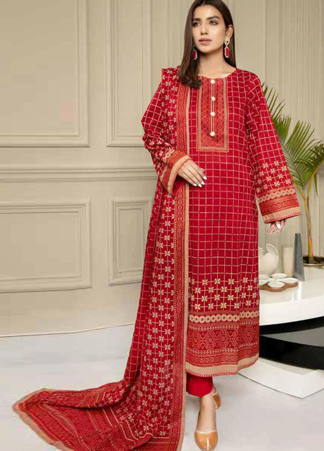 Ittehad Textiles Printed Lawn Suits Unstitched 3 Piece ITD21J LF-JL-21224C - Summer Collection