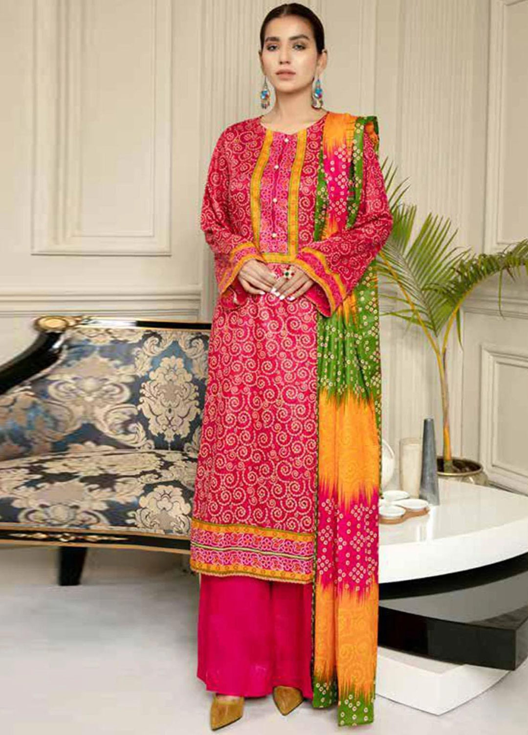 Ittehad Textiles Printed Lawn Suits Unstitched 3 Piece ITD21J LF-JL-21225B - Summer Collection