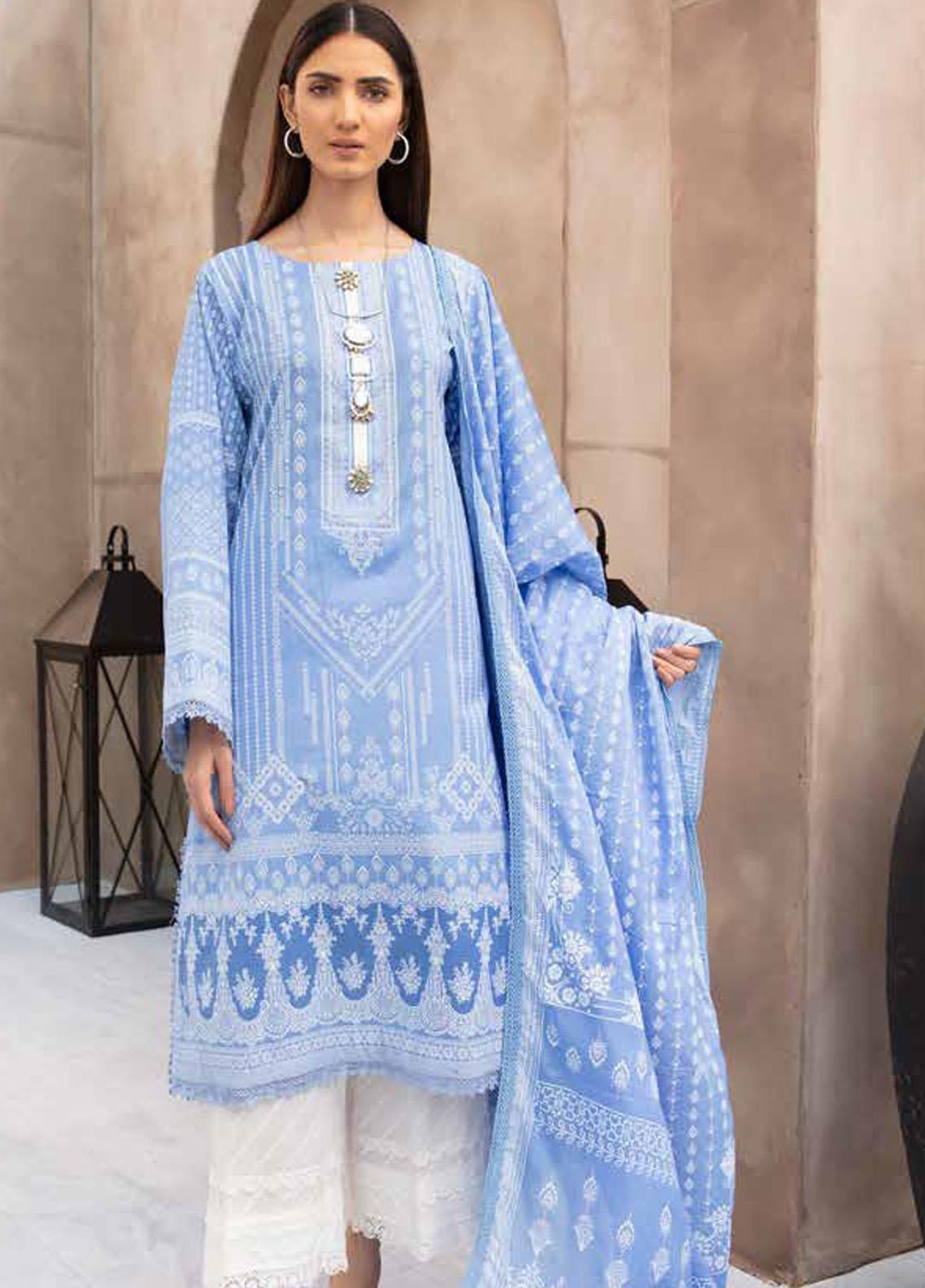 Jhalak By Ittehad Textiles Printed Lawn Suits Unstitched 3 Piece ITD22JS LF-JL1-2203A - Summer Collection