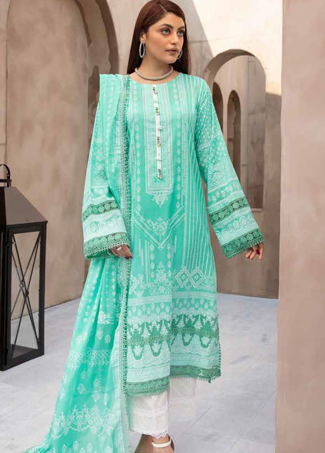 Jhalak By Ittehad Textiles Printed Lawn Suits Unstitched 3 Piece ITD22JS LF-JL1-2203B - Summer Collection
