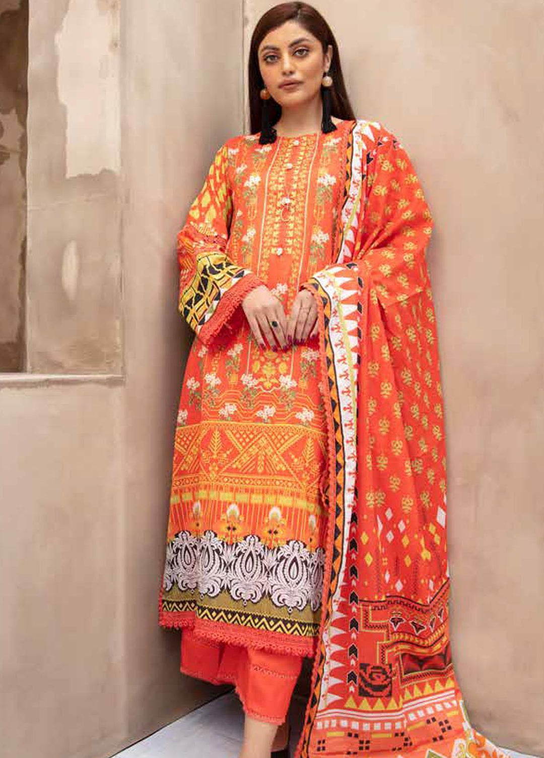 Jhalak By Ittehad Textiles Printed Lawn Suits Unstitched 3 Piece ITD22JS LF-JL1-2205B - Summer Collection