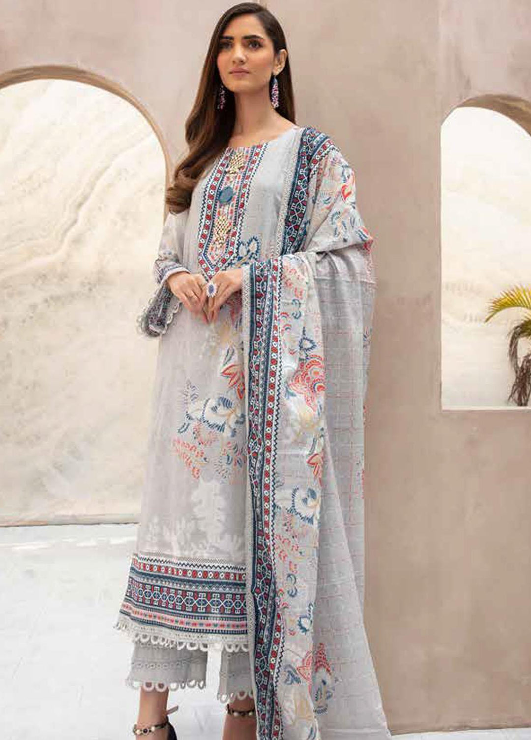 Jhalak By Ittehad Textiles Printed Lawn Suits Unstitched 3 Piece ITD22JS LF-JL1-2210B - Summer Collection
