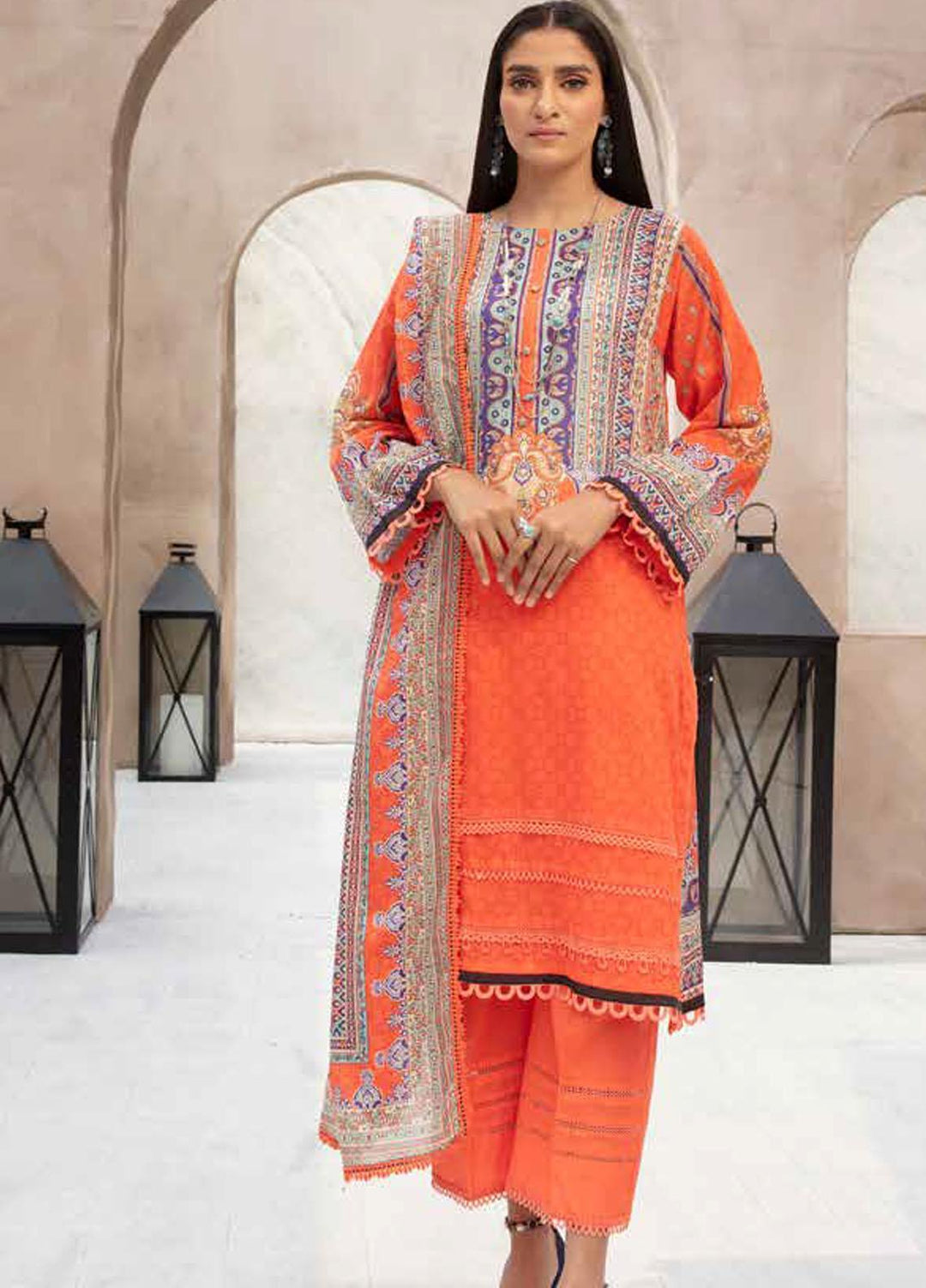 Jhalak By Ittehad Textiles Printed Lawn Suits Unstitched 3 Piece ITD22JS LF-JL1-2215B - Summer Collection