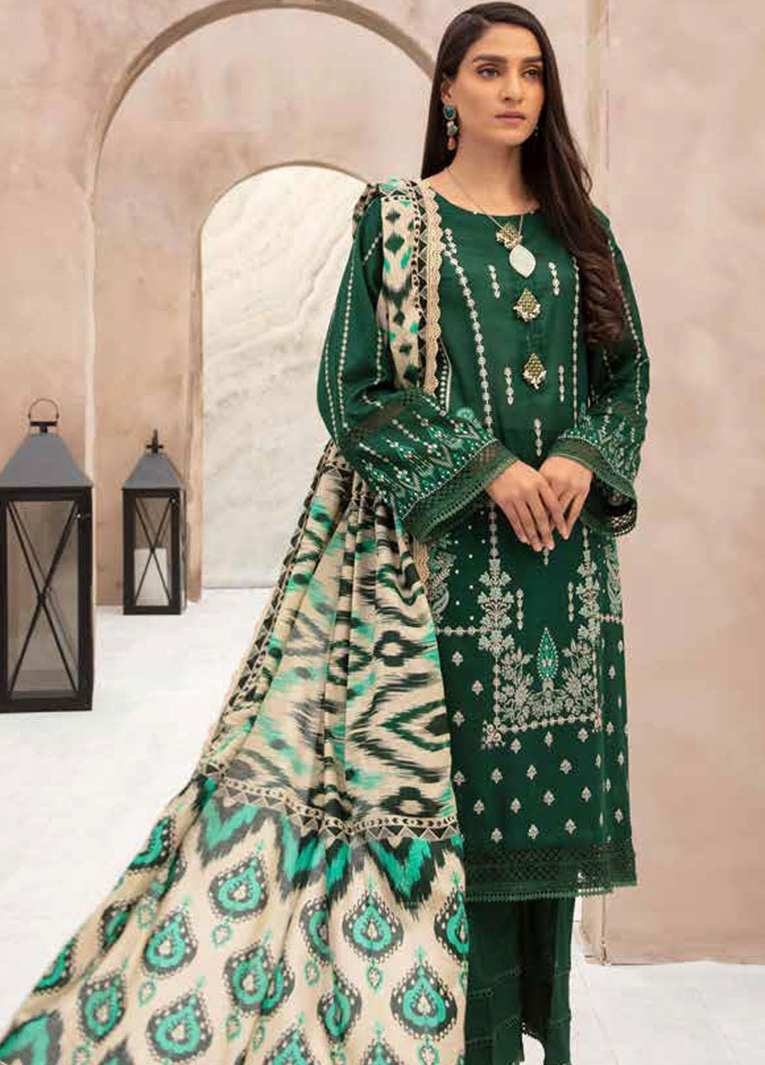 Jhalak By Ittehad Textiles Printed Lawn Suits Unstitched 3 Piece ITD22JS LF-JL1-2217A - Summer Collection