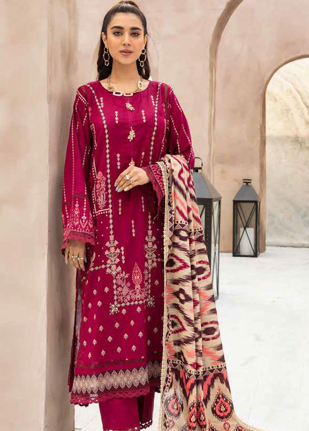 Jhalak By Ittehad Textiles Printed Lawn Suits Unstitched 3 Piece ITD22JS LF-JL1-2217B - Summer Collection