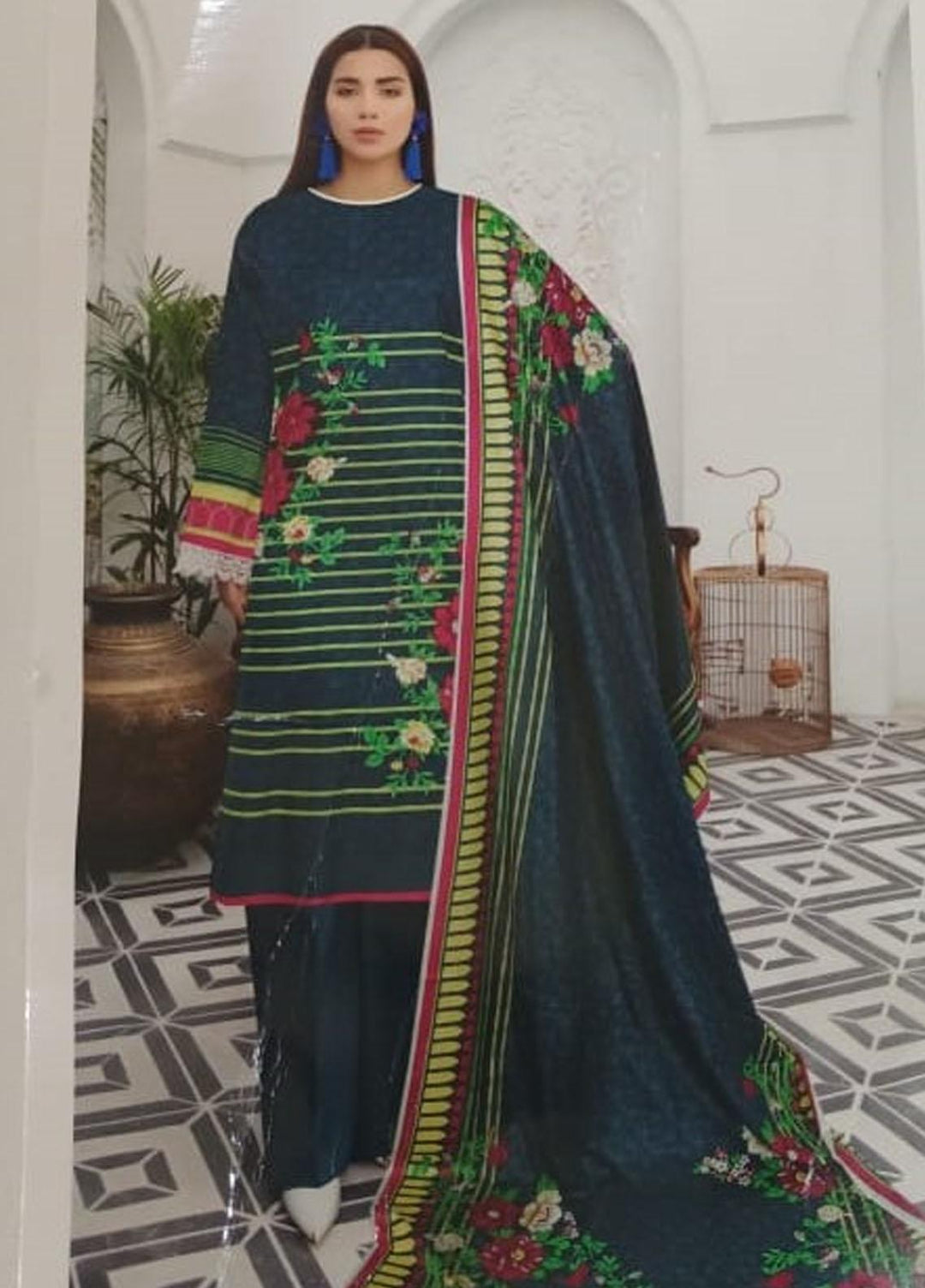 Ittehad Textiles Printed Lawn Suits Unstitched 3 Piece ITD21P LF-JL-21228B - Festive Collection