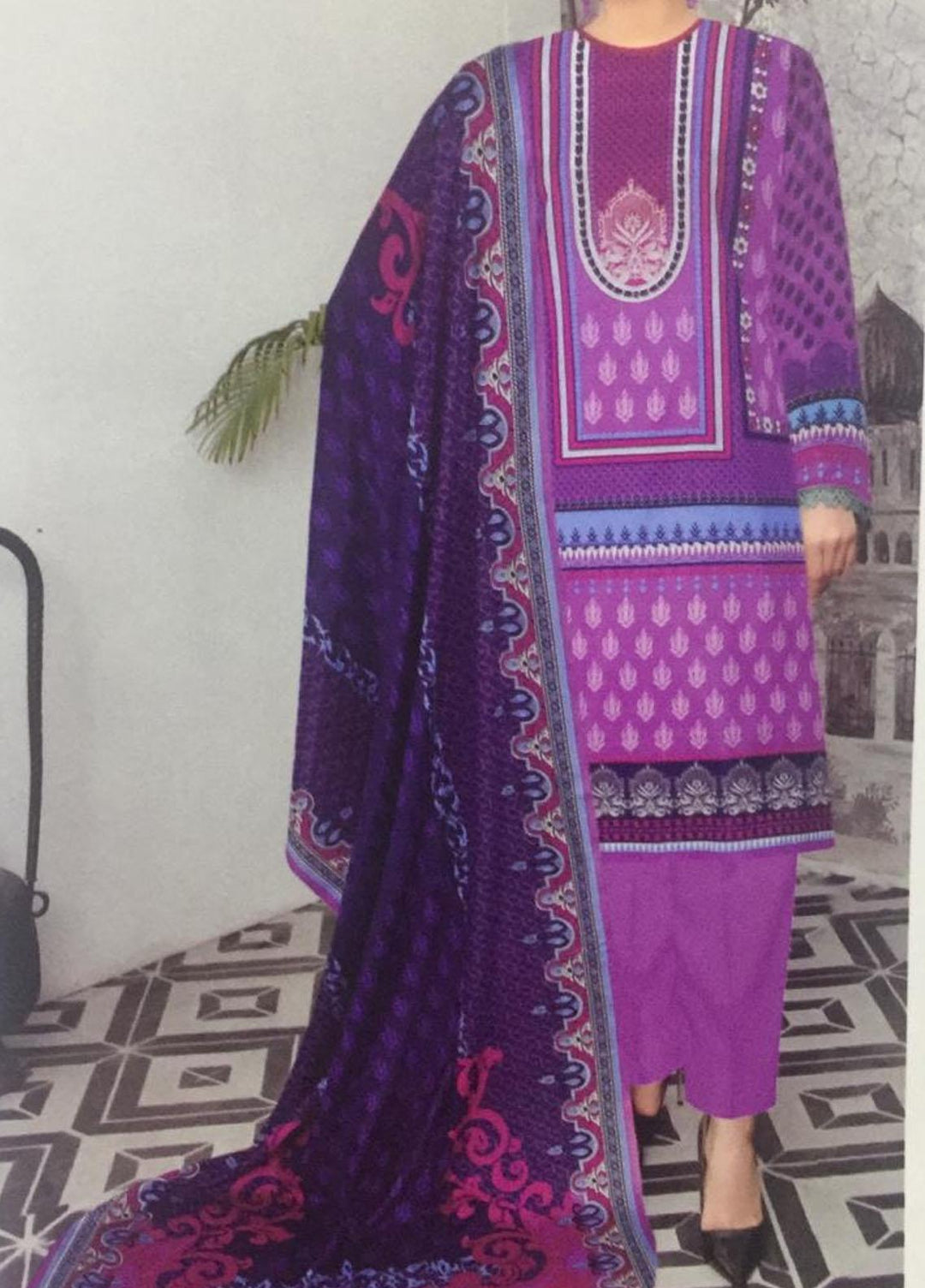 Ittehad Textiles Printed Lawn Suits Unstitched 3 Piece ITD21P LF-JL-21231B - Festive Collection
