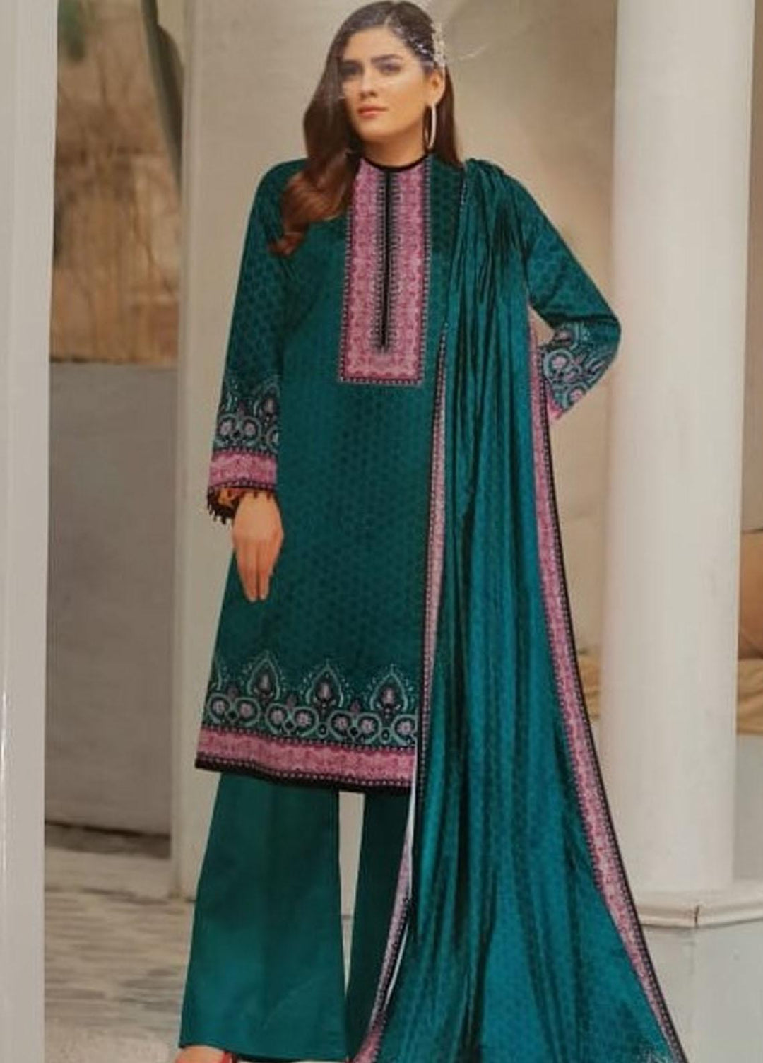 Ittehad Textiles Printed Lawn Suits Unstitched 3 Piece ITD21P LF-RHT-21726A - Festive Collection