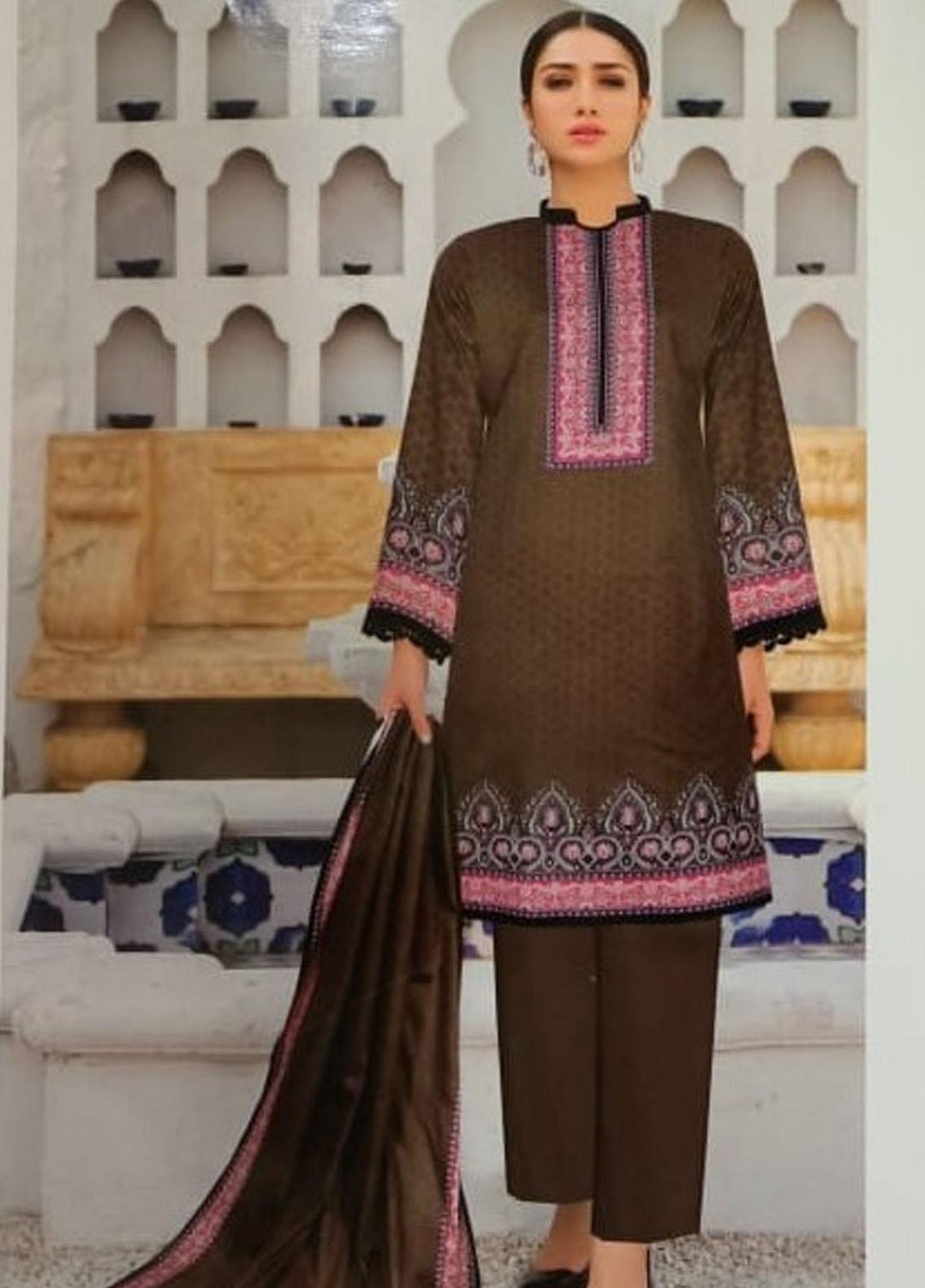 Ittehad Textiles Printed Lawn Suits Unstitched 3 Piece ITD21P LF-RHT-21726B - Festive Collection