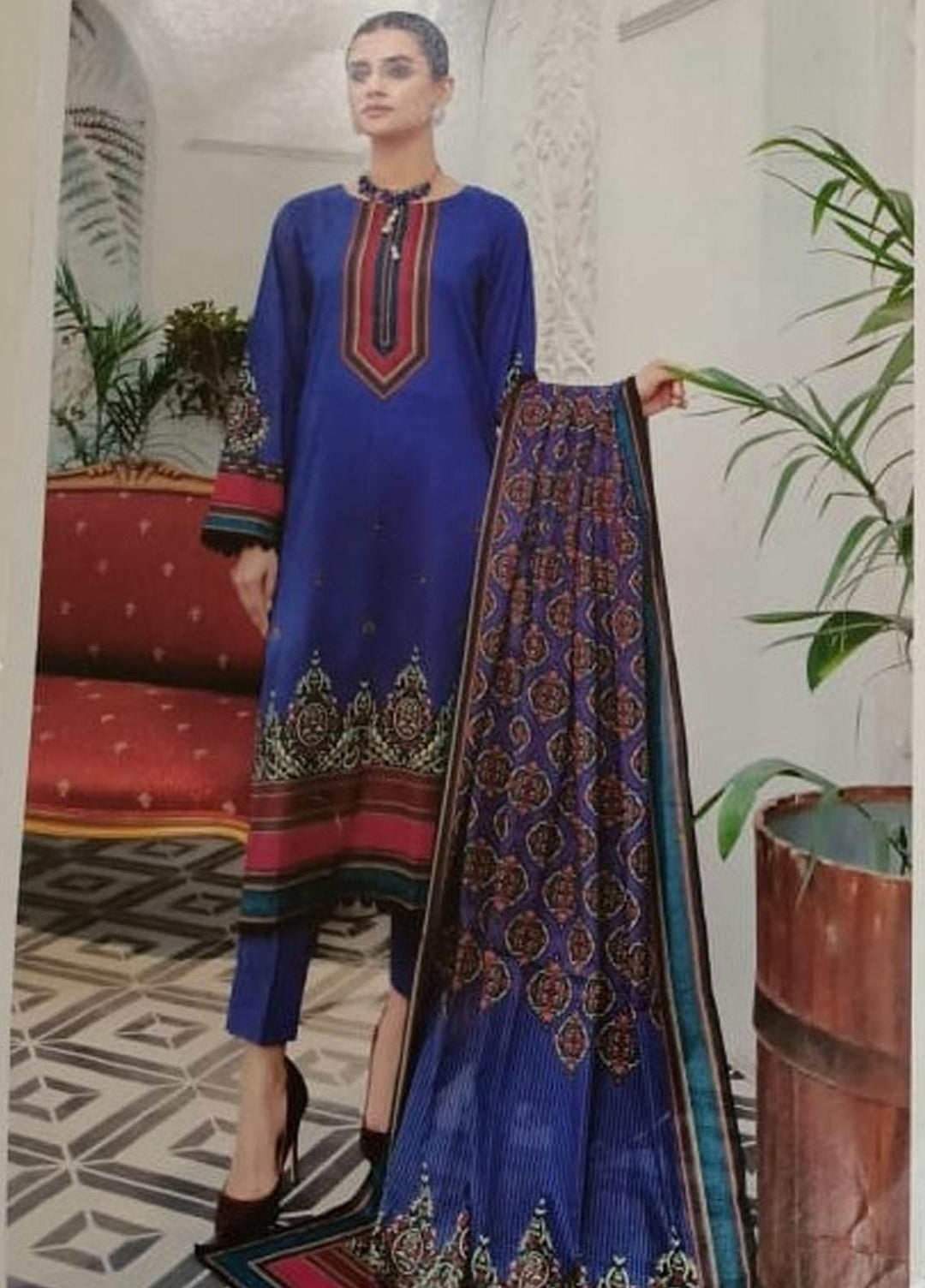 Ittehad Textiles Printed Lawn Suits Unstitched 3 Piece ITD21P LF-RHT-21727A - Festive Collection