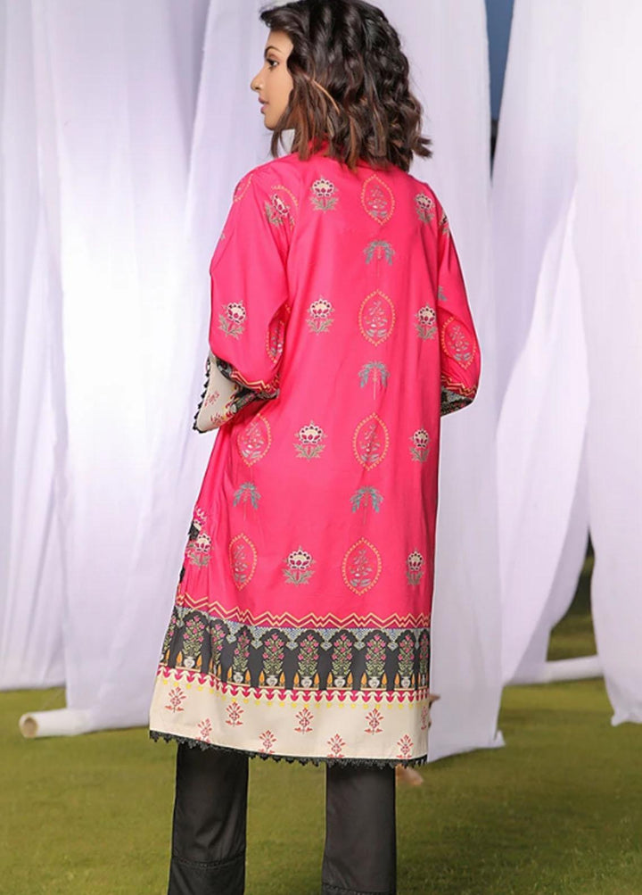 Ittehad Textiles Printed Lawn Stitched Kurties CT-SM21-92 H.Pink