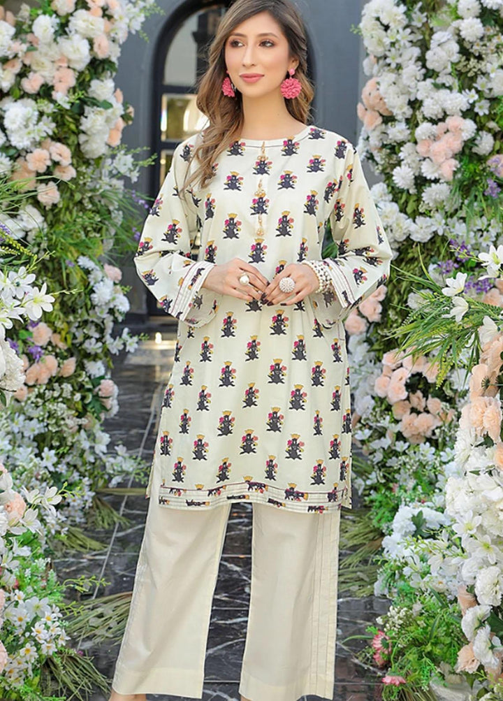 Ittehad Textiles Printed Lawn Stitched Kurties CT-SM21-96 L.Gray
