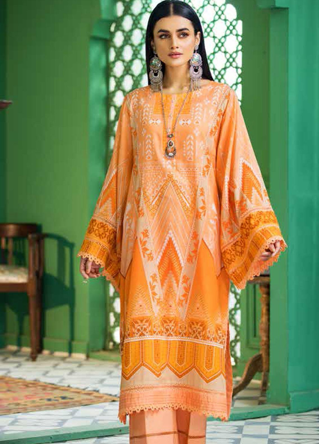 Ittehad Textiles Printed Lawn Unstitched Kurti ITD22K DP-S1-2201 - Summer Collection