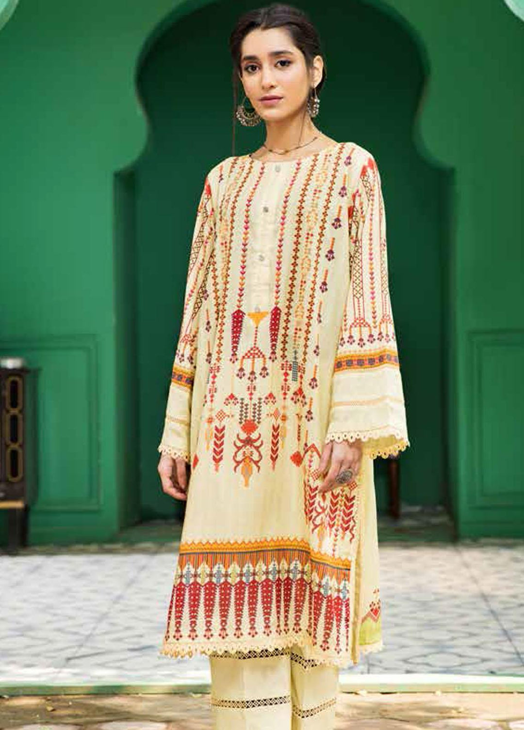 Ittehad Textiles Printed Lawn Unstitched Kurti ITD22K DP-S1-2206 - Summer Collection